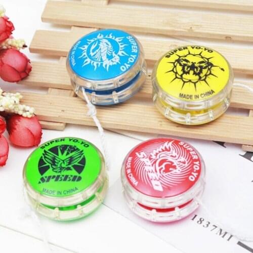 New LED Flashing Yoyo Classic Kids Toys Magic Yoyo Spin Plastic Yoyo Bearing with Spinning String Toys for Children GYH