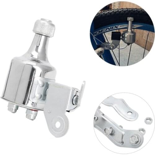 New Bicycle Light Generator 12V 6W Dynamo Motorized Friction Head Rear Light Kit 1 Set Magnetic Frame Silver