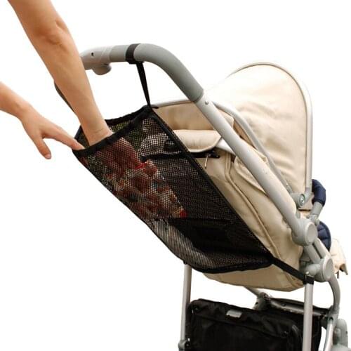 Stroller Organizer Baby Stroller Net Bag Pocket Infant Stroller Mesh Bottle Diaper Storage Bag Holder Baby Stroller Accessories