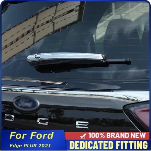 Fit For Ford Edge PLUS 2021 Car Rear Windscreen Wiper Cover Trim ABS Chrome Rear Tail Glass Wiper Protector