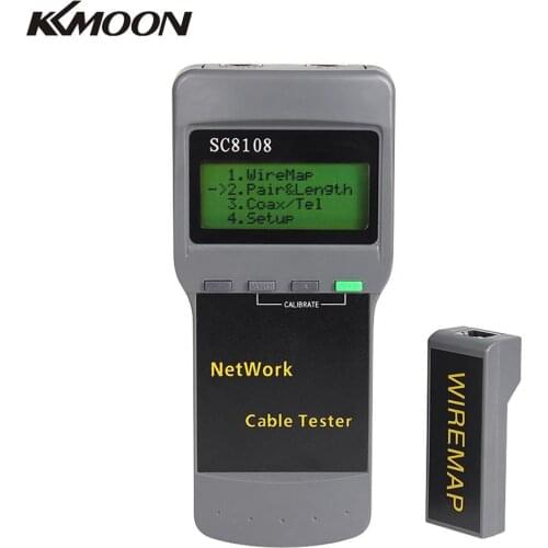 SC8108 Portable LCD Network Tester Meter&LAN Phone Cable Tester & Meter With LCD Display LAN Phone Cable Meter