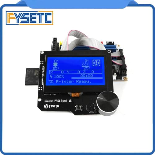 Generic 12864 Panel V1.1 Smart 12864LCD Module Display Blue Screen Support Marlin DIY For CNC RAMPS Cheetah F6 VS Mini12864
