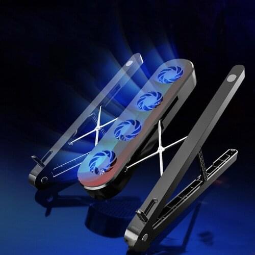 Adjustable Foldable Laptop Stand with Fan Desktop Laptop Holder Notebook Stand for Notebook Macbook Pro Air IPad Tablet Stand