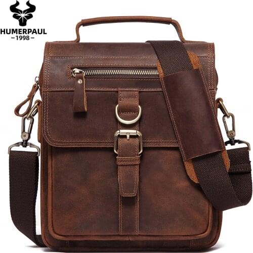 Men Messenger Bag Fashion Males Genuine Leather Shoulder Bags High Quality Business Crossbody Casual Tote Bags For Travel