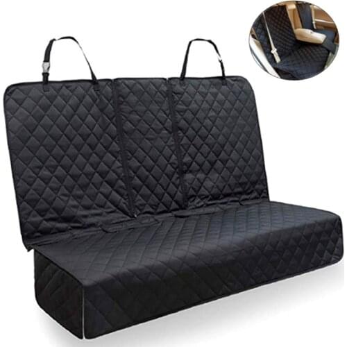 Waterproof dog car rear seat cover car mat pet dog harness car rear cushion protective pad non-slip folding dog car mat