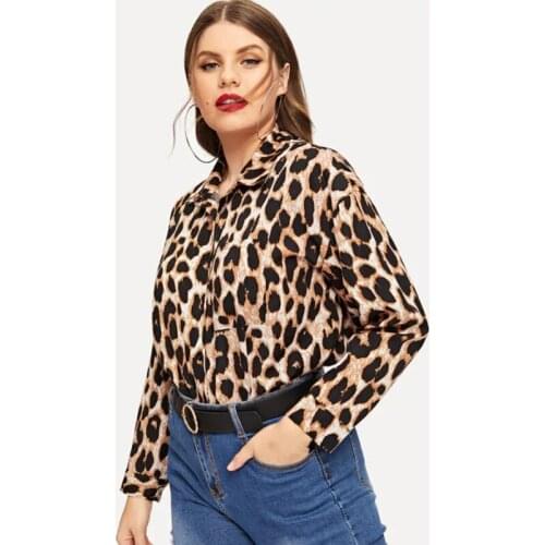 ZSIIBO Leopard Blouses