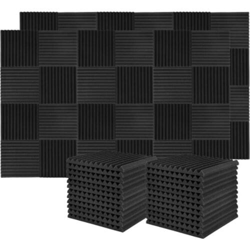 New 60 Pcs Sound Insulation Board Sound Insulation Studio Foam,For Wall Sound Insulation Board,for Home Studio,2.5X 30X 30Cm