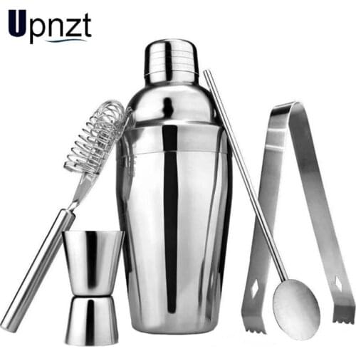 1PC/5PCS/Lot 250-750ML Stainless Steel Cocktail Shaker Mixer Wine Martini Boston Shaker For Bartender Drink Party Bar Tools