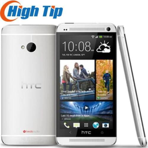 100% Original Unlocked HTC ONE M7 Android Smartphone 32GB ROM 4.7inches GPS 3G Dual camera 8MP WIFI Free shipping Refurbished
