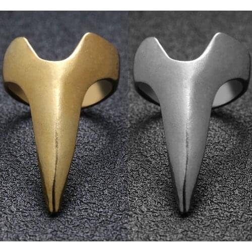 5PCS Gothic Men Rings Retro Alloy Metal Finger Punk Rock Talon Nail Finger Claw Spike Rings Fashion Jewelry