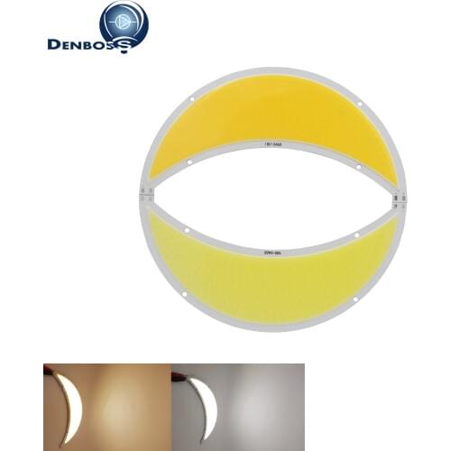 Big promotion High Power Moon shape LED COB Strip 12V DC outdoor multifunction 50W Warm White LED FLIP Chip for auto light