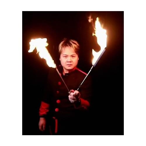 Electronic fire to cane by ZF magic,Appearing Cane Stage Illusions Accessories ,Magic Tricks ,props,Gimmick Magie Wand,Charging