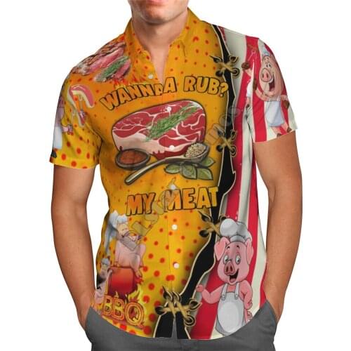 Hawaii Shirt Hawaiian beach Summer My Meat Printed 3d Mens Shirt Harajuku Tee hip hop shirts 22