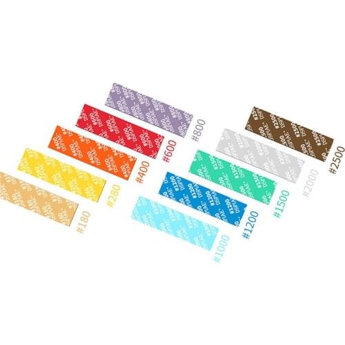 5pcs/set 2MM/ 3MM/ 5MM Sponge Sandpaper 180#-2500# Model Grinding Polishing Block for DIY Military Model Making Tool