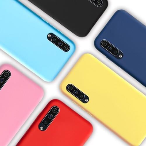 Candy color silicone phone case for samsung galaxy a50 a70 a30 a40 a20 a10 galaxi a50s a30s a20e a10s frosted soft cover cases