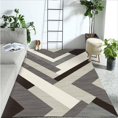 Light luxury, fashion, simple geometric carpet, modern sofa table, living room carpet, childrens play floor, living room floor