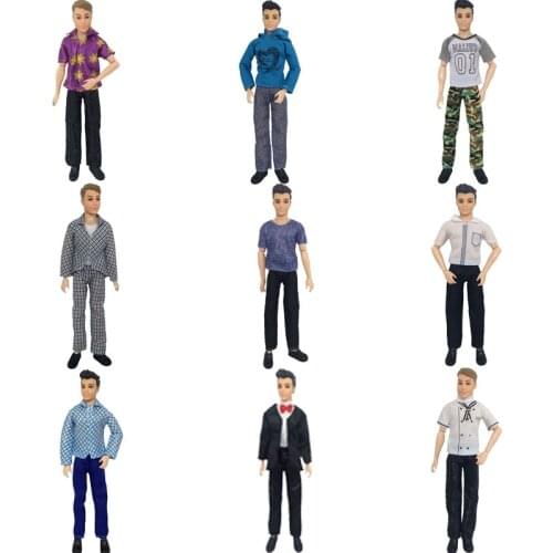 Doll Clothes For Ken Babies Dolls Fashion Suit & Shirt & Pants & Mens dress & Chef Uniform Boys Toy Gift