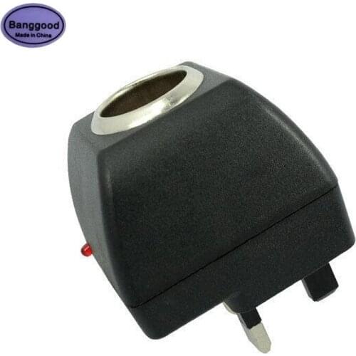 UK Plug AC 220V Power to DC 12V Car Cigarette Lighter Sockets Converter Power Supply Adaptor Automobiles Cable Adapter