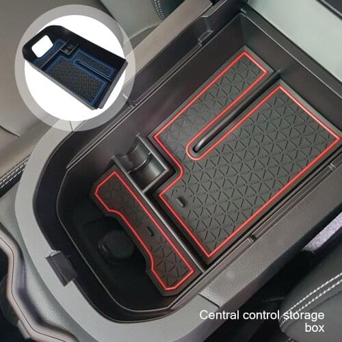 For Toyota RAV4 2019 2020 Car Center Console Armrest Storage Box Tray Organizer Anti-Slip Mats