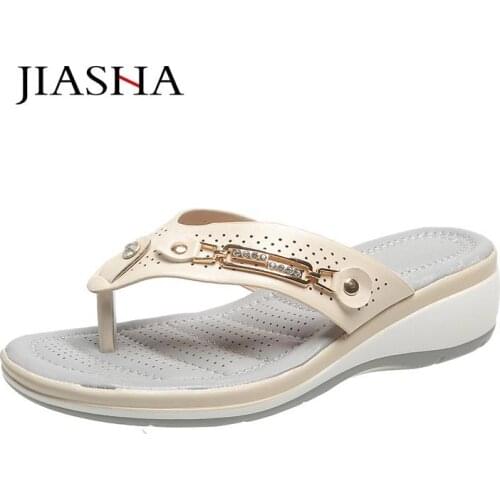 Sandals women shoes 2021 elastic band summer shoes woman flats sandals solid color metal buckle flip flop plus size