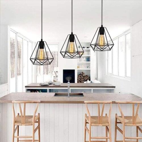 1set Modern Iron Ceiling Lights Lamp Shade E27 Chandelier Bedroom Dinning Home Decor Parlor Hanging Lignts Retro Parlor HWC