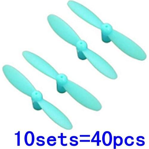 Unique Blue 10set=40pcs Cheerson CX-10 CX10 propeller for Hubsan Q4 H111 JXD-395 LS111 U207 RC airplane