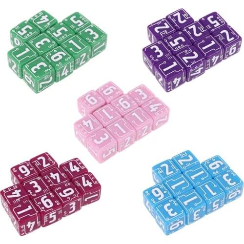 10pcs/set 6-sided Line Dices Beads Available in Multiple Colors Desktop Table Board Role Playing Games 15mm