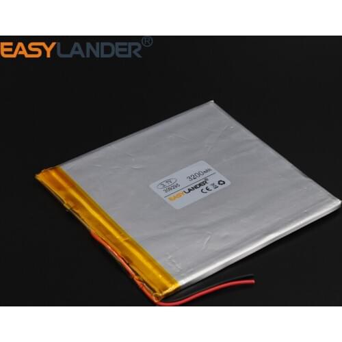 10Pcs/Lot 3.7V 3200mAh Polymer Li-ion Battery For bluetooth Device Notebook Tablet PC PDA GPS PS Toys Lampe speaker 309295