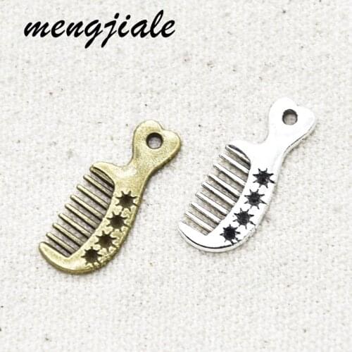 15pcs Hot Sell Comb Charms Pendants For Diy Bracelets Jewelry Making DIY Handmade Craft