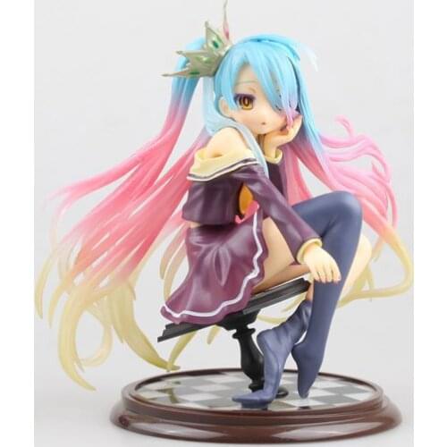 15CM Cute Anime No Game No Life Toy Figure Shiro Figures PVC Toys So Sexy Girl Garage Kit Brinquedos