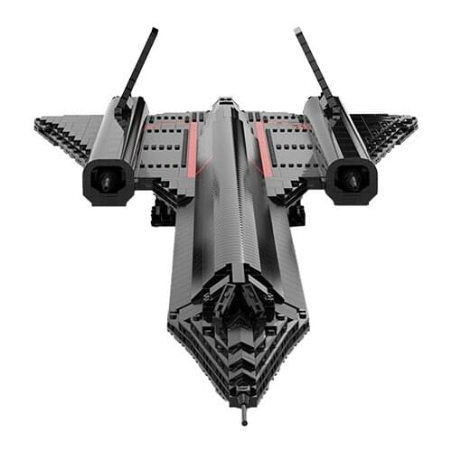 1968PCS SR-71 Fighters Black Plain Bird Space Building Blocks Bricks Hith-Tech Model DIY Toys Childrens Education Boys Toys