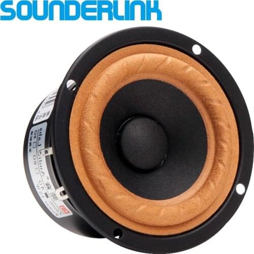 2PCS/LOT Audio Labs Top end 4'' inch Full Range Speaker tweeter unit sets yellow membrane for DIY home theater