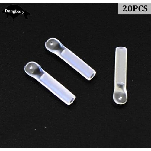 20Pcs Carp Fishing Accessories Silicone Float Adapters Transparent Silicone Flotador Quick Change Carp Float Beads for Carp Rigs