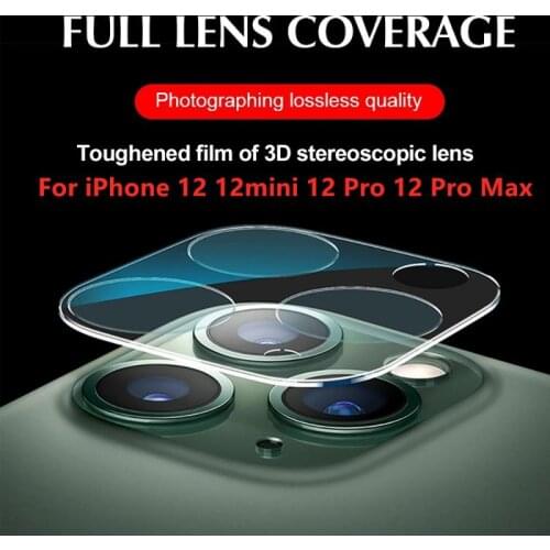 1Pcs Tempered Camera Protective Glass For Iphone 12 Pro Max 12 Mini Pro Screen Protector On IPhone 12 Lens Glass Protector Film