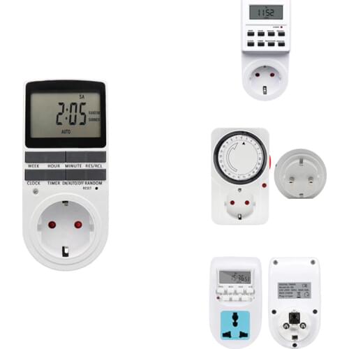 5 pcs/set aquarium water heater russia timer socket multifunctional european timer switch manufacturer wholesale EU time