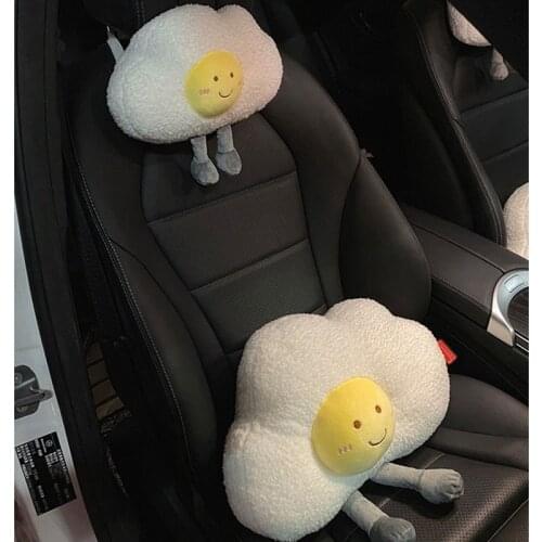 Car Headrest Neck Pillow Car Pillow Car Seat Headrest Lumbar Support Cute Cartoon Car Neck Cervical Pillow