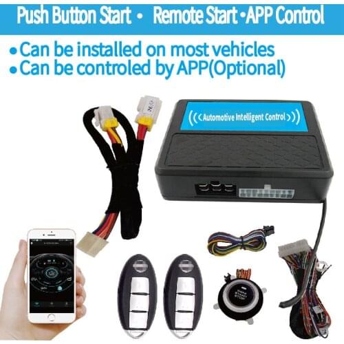 Push button start Remote engine Start fit for Nissan vehicle 4G smart phone APP control vehicle module is optional