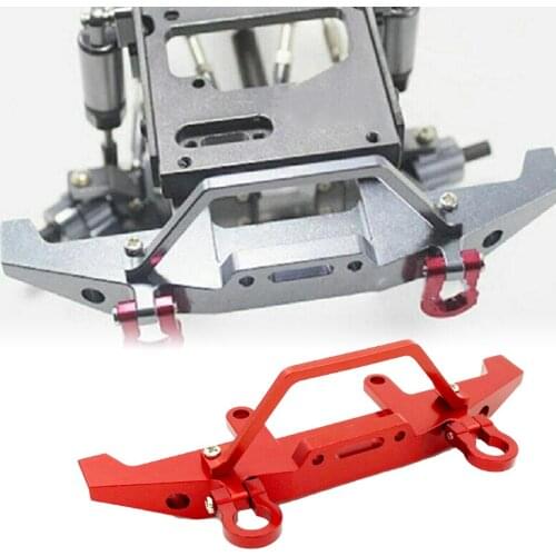 Metal Front Bumper w/ Trailer Hook Anti-Collision for WPL C14 C24 1/16 Scale RC Pickup Truck Crawler Car Model Accessories