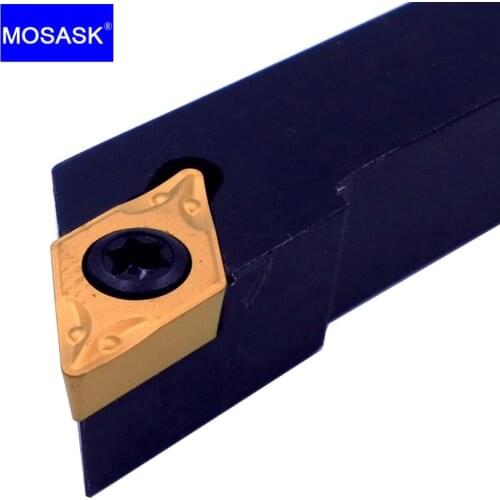 MOSASK SDJCR Toolholders CNC Lathe Arbor Machining Cutter DCMT 07 11 Tungsten Carbide Insert External Turning Tool Holders
