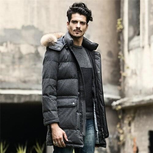 Exquisite Parkas Hombre Invierno 2020 Winter Male Coat White Duck Down Jacket Men Hooded Coats Black Mens Jackets WXF169