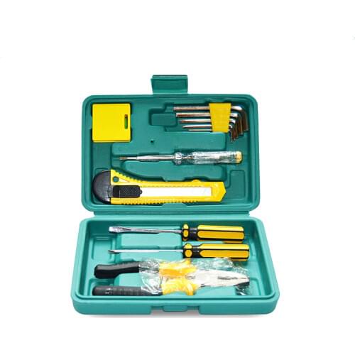 11pcs Hardware Car Repair Toolbox Car Emergency Repair Toolbox Flexible Ratchet Wrench Combination Car Repair Tool Kit