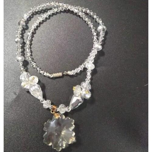 Wholesale 3 strands Free Shipping Fashion Jewelry Crystal Beads Necklace 18" FG2938