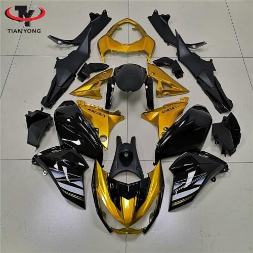 Motorcycle For Kawasaki Z800 2013-2014-2015-2016 Full Fairing Kits Injection ABS Cowling Gold and black