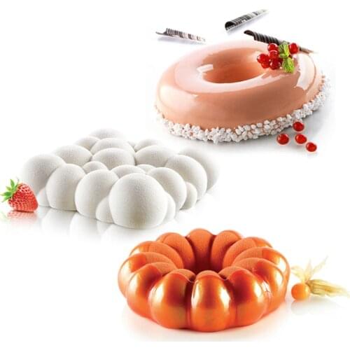 14 Design Silicone Mold Pumpkin Bubble Donuts Shaped Cake Mousse Mold Chocolate Jelly Pastry Baking Pan Cake Decorating Tool