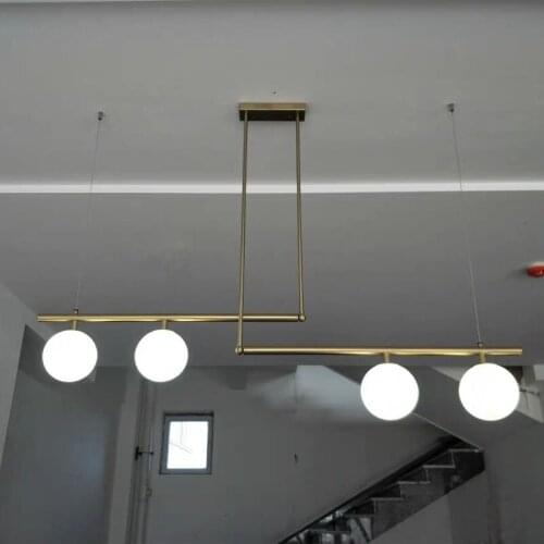 Modern Dinning Room Pendant Lighting Nordic Glass Ball Pendant Lamp Art Decor Bar/Shop Light Fixture Lustre Luminaire Lampara