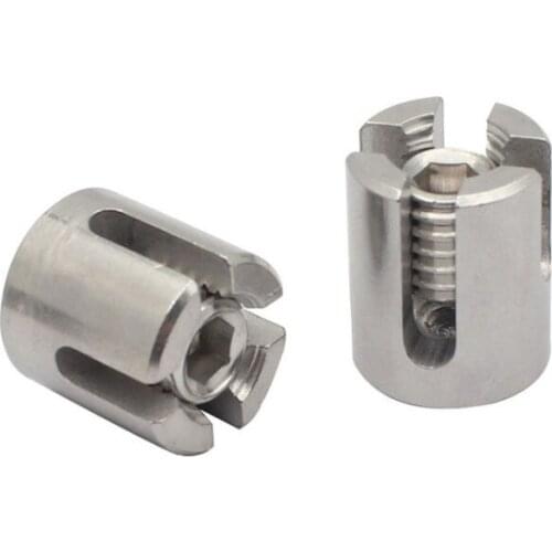 90 Degree angles 3mm or 4mm Marine Grade Stainless Steel 316 Wire Rope Trellis Systems Green Wall Cross Clip Rope Clamp