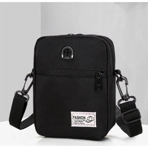 Waterproof Mini Shoulder Bags Men Multi-Function Crossbody Bag Solid Color Travel Phone Pouch Unisex Hip Belt Waist Pack