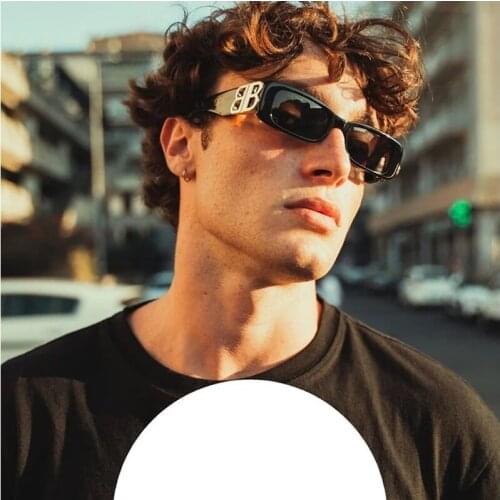 Female luxury brand square sunglasses gradient lenses sunglasses for men high quality 8189