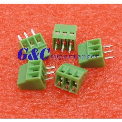 10PCS KF120-3P 3 Pin Plug-in Screw Terminal Block Connector 2.54mm Pitch diy electronics diy electronics