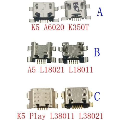 10Pcs USB Charger Charging Port Plug Dock Connector For Lenovo K5 Play L38011 L38021 K5Play A6020 K350T A5 L18021 L18011 Micro